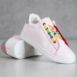 SHELOVET Modische Sportschuhe rosa mehrfarbig 1