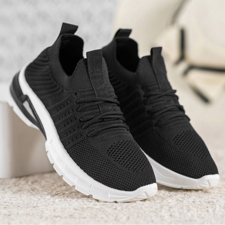 Bella Paris Durchbrochene Turnschuhe schwarz 2