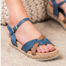 Kylie Espadrilles-Sandalen blau 2