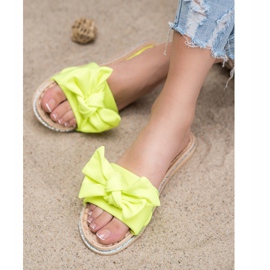 SHELOVET Stilvolle gelbe Hausschuhe 2