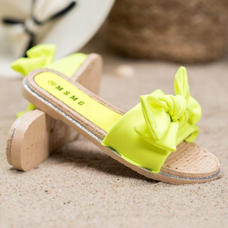 SHELOVET Stilvolle gelbe Hausschuhe 1