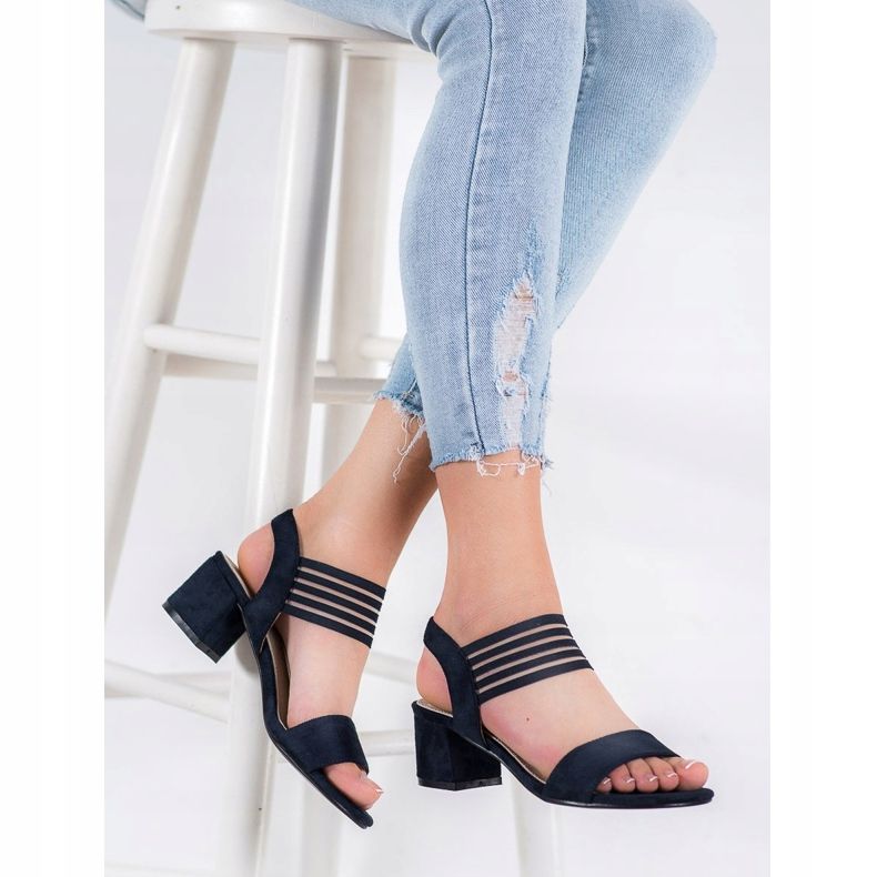 Filippo Slip-on-Sandalen auf einem Pfosten blau 1