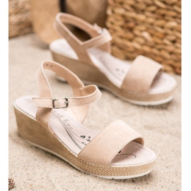 Filippo Lässige Ledersandalen braun 1