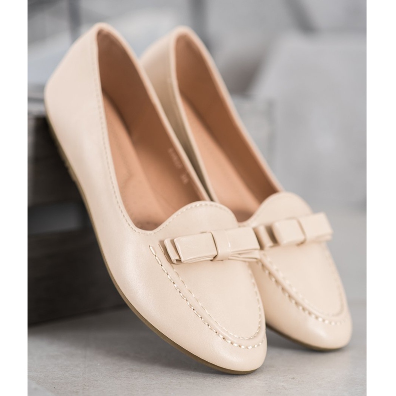 SHELOVET Beige Lords mit Öko-Leder 1