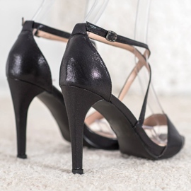 Vinceza Sexy schwarze High Heels 1