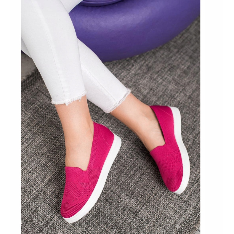 Via Giulia  Slipons auf der Plattform rosa 1