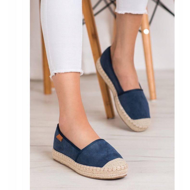 Goodin Durchbrochene Espadrilles navy blau 2