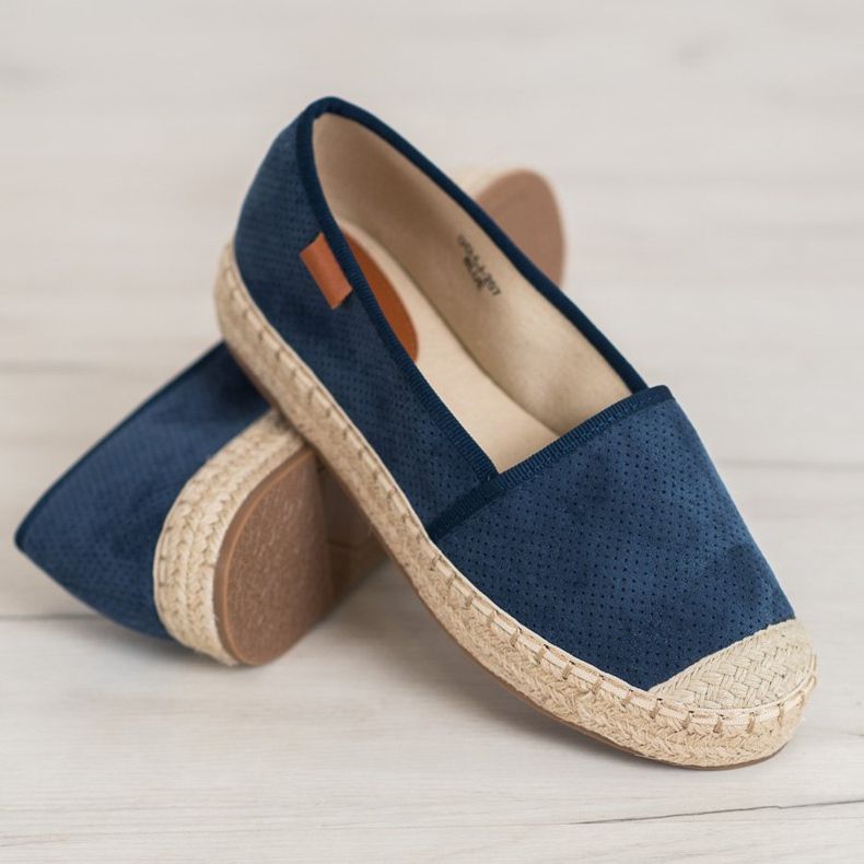 Goodin Durchbrochene Espadrilles navy blau 1