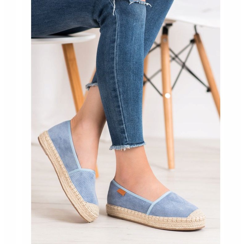 Goodin Durchbrochene Espadrilles blau 1
