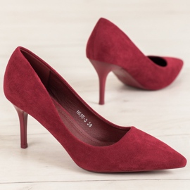 Small Swan Lässige High Heels rot 2