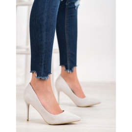 SHELOVET Sexy graue High Heels 2