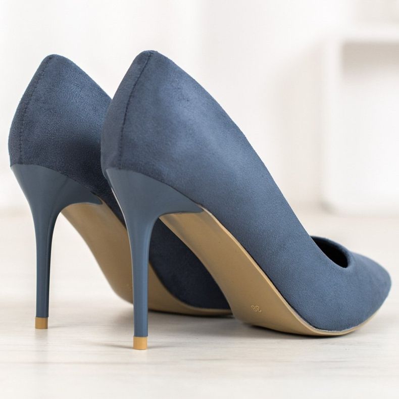 SHELOVET Sexy marineblaue High Heels 1