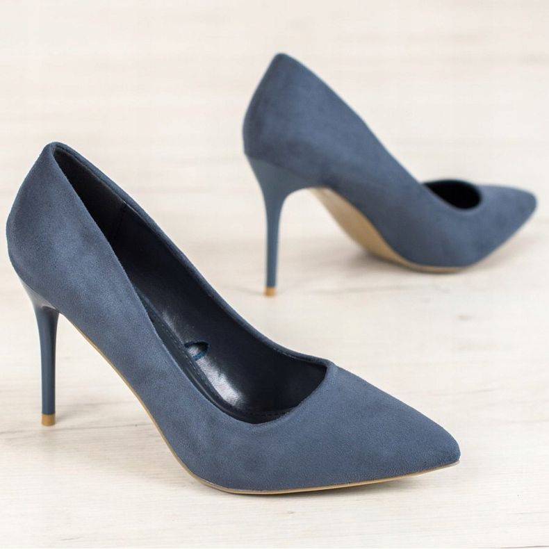 SHELOVET Sexy marineblaue High Heels 2