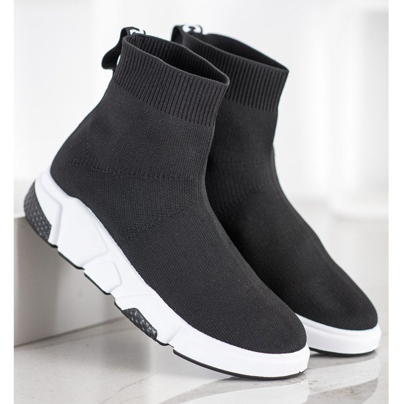 SHELOVET Sportschuhe über dem Knöchel schwarz 2