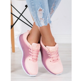 Bona Leichte Sport-Sneaker violett orange 1