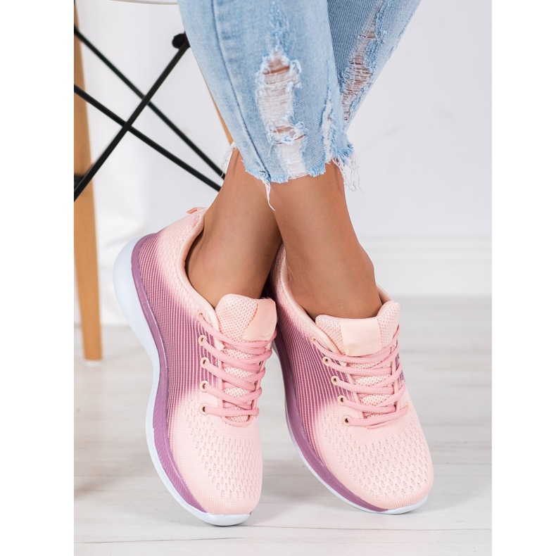 Bona Leichte Sport-Sneaker lila orange 1