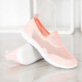 Bona Durchbrochene Slipons orange 1