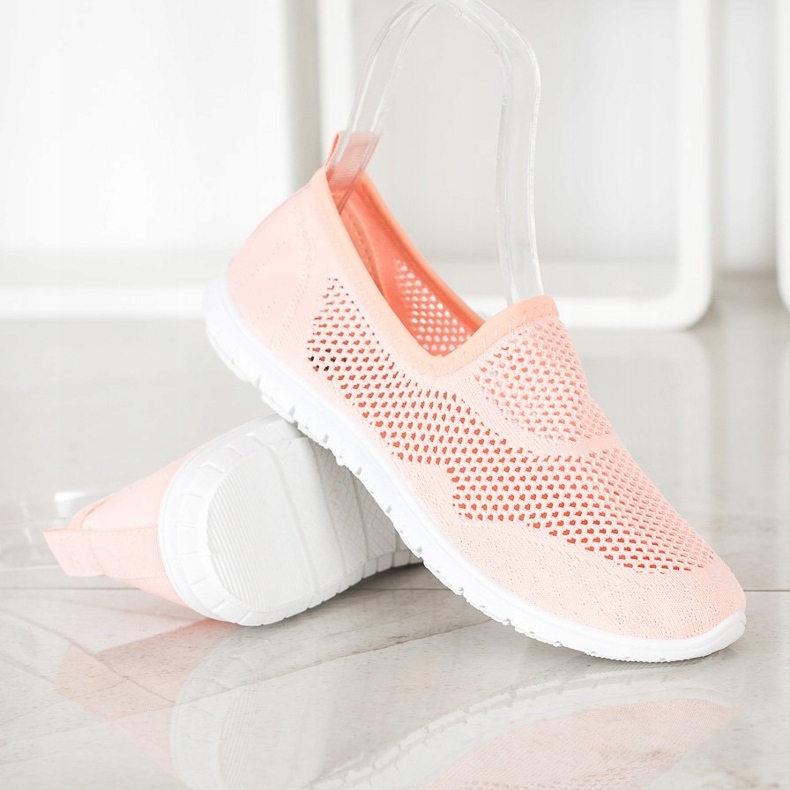 Bona Durchbrochene Slipons orange 1