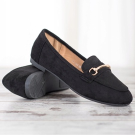 Anesia Paris Elegante Wildleder-Loafer schwarz 1