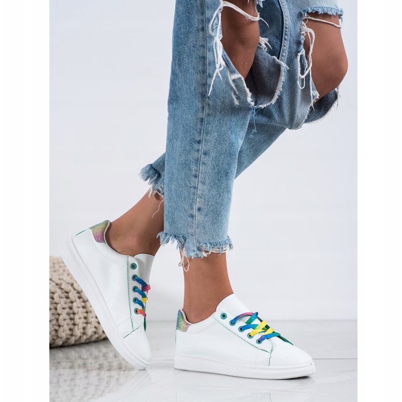 SHELOVET Modische Sportschuhe weiß mehrfarbig 2