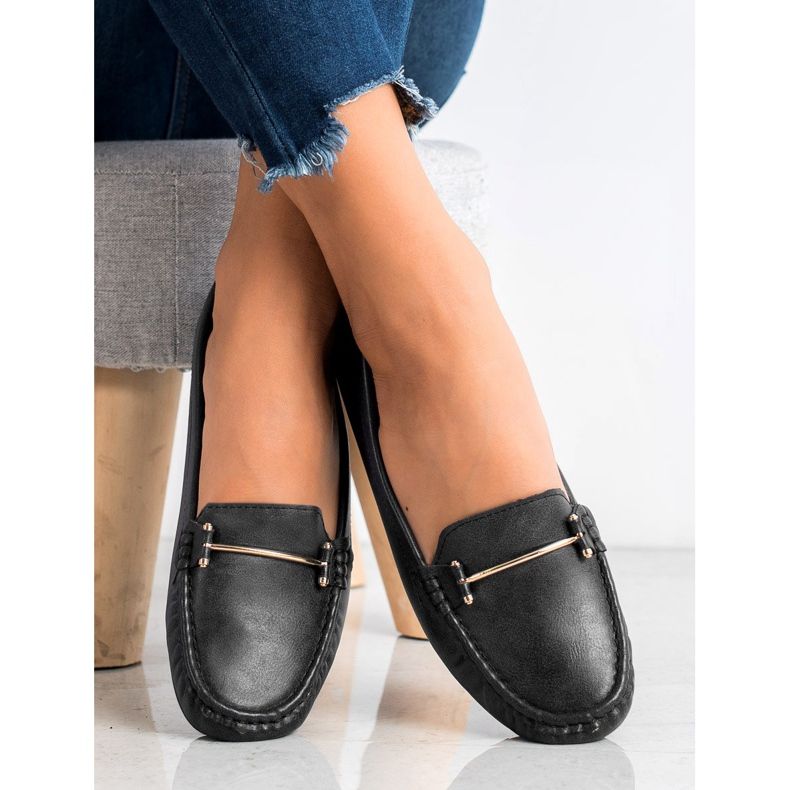 Clowse Bequeme Slipper schwarz 1