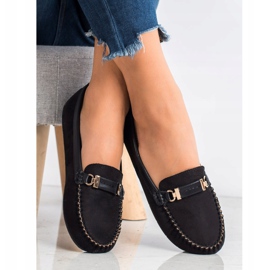 Fama Wildleder-Loafer schwarz 1