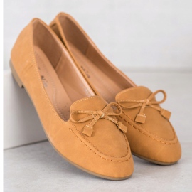 Nio Nio Bequeme Camel Loafer braun mehrfarbig 2