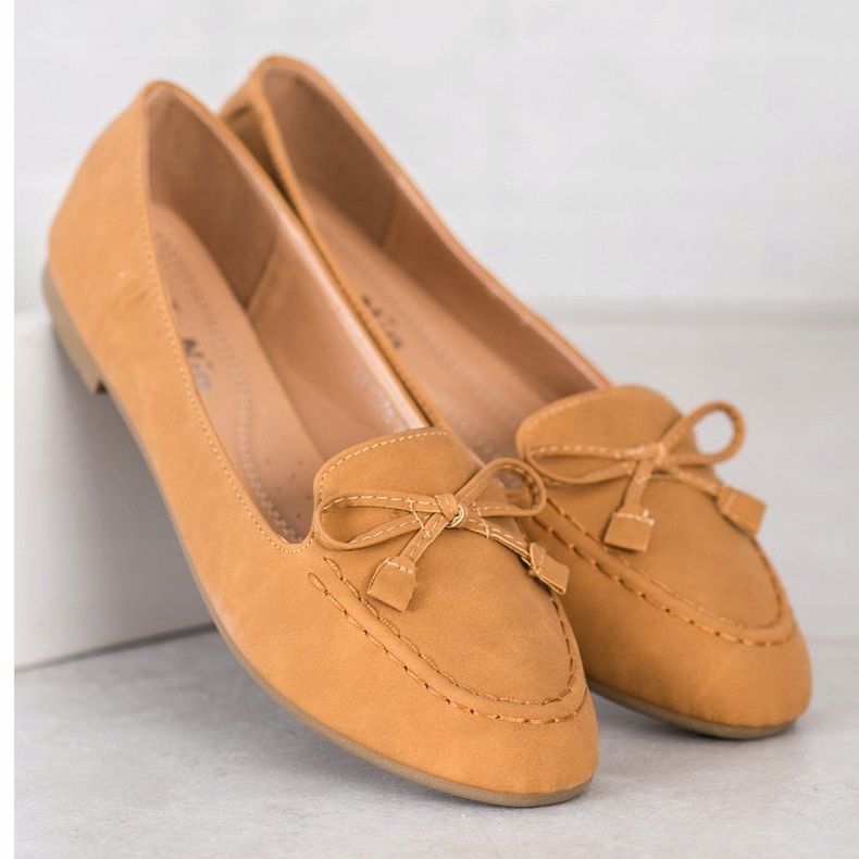 Nio Nio Bequeme Camel Loafer braun mehrfarbig 2