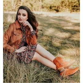 Cm Paris Cowboystiefel aus Wildleder braun 2