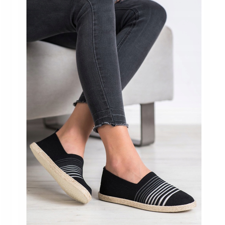 MCKEYLOR Slipony-Espadrilles schwarz 1