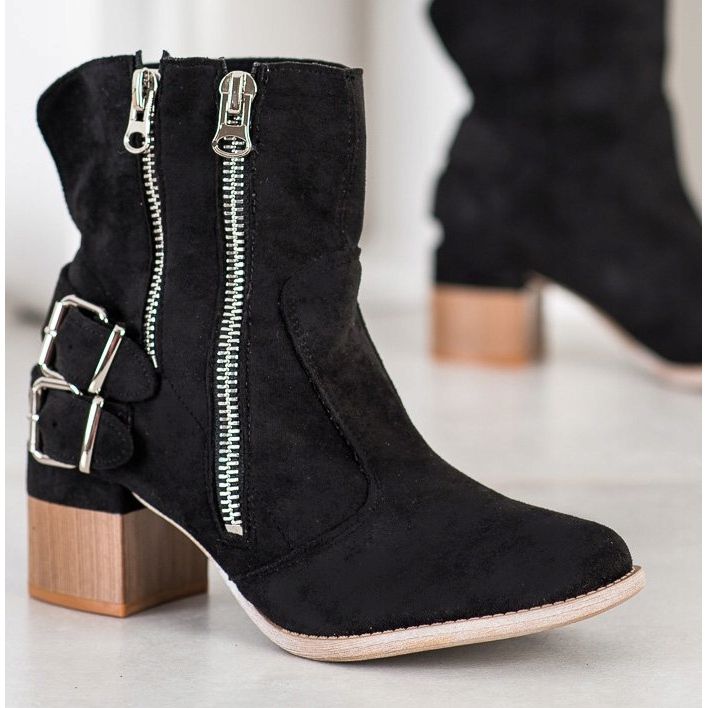 Bella Paris Schwarze Fashion Booties 1