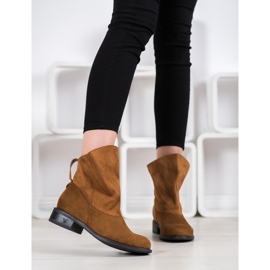 Weide Stiefel mit breitem Obermaterial braun gelb 1