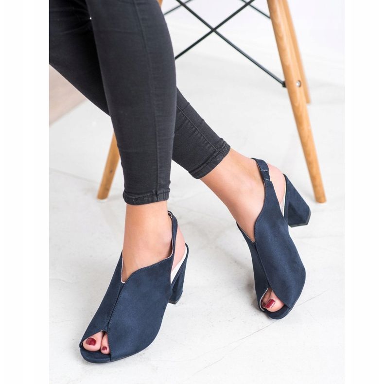 Goodin Gebaute Sandalen navy blau 1