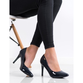 Goodin Lackierte Pumps marineblau 1