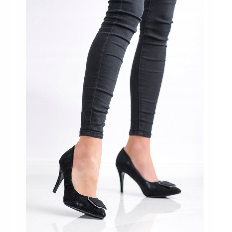 Goodin Pumps mit Ornament schwarz 1