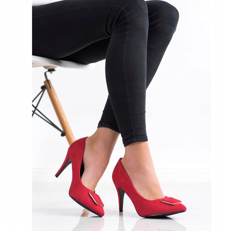 Goodin Pumps mit Ornament rot 1