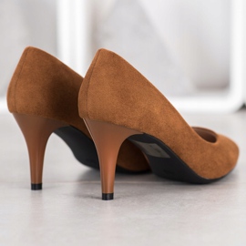 Goodin Wildleder Pumps braun 1