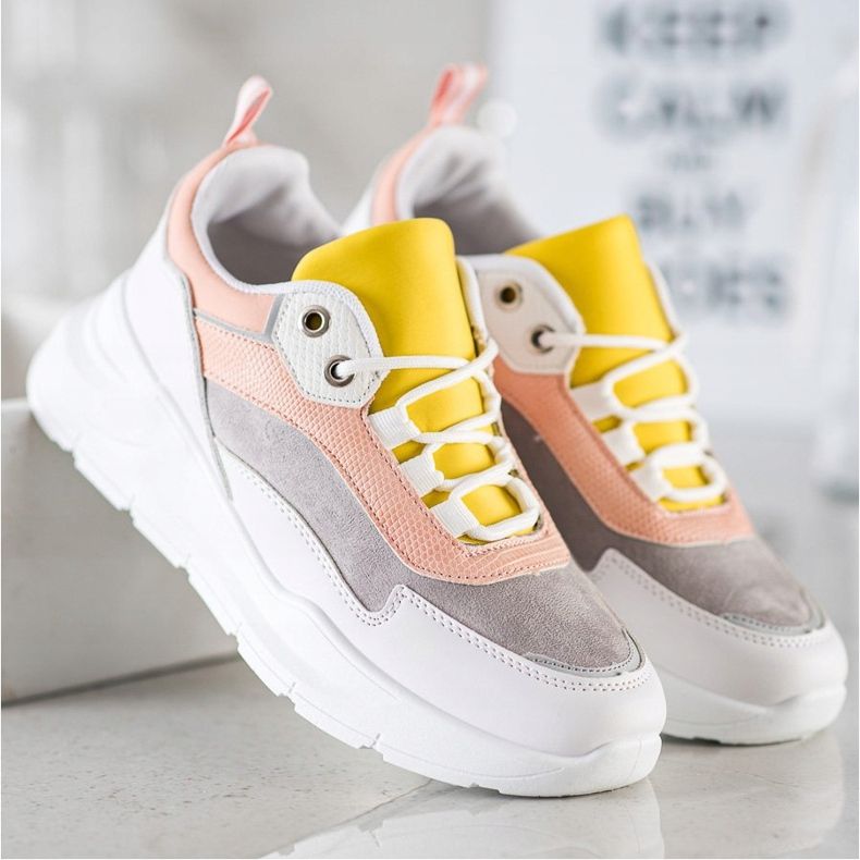 SHELOVET Stylische Sneakers mit Schnürung mehrfarbig 2