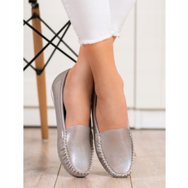 Goodin Glänzende stylische Loafer golden 1