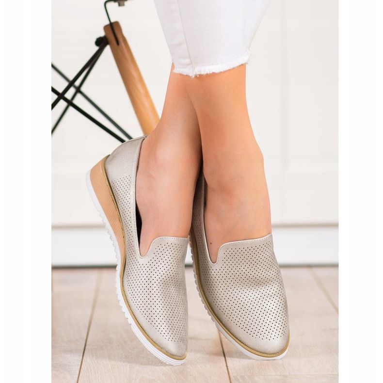 Goodin Durchbrochene Lederlords golden 1