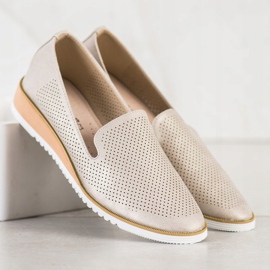 Goodin Durchbrochene Lederlords golden 2