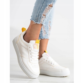 SHELOVET Sport mit Öko-Leder weiß 2