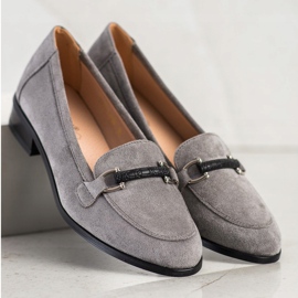 VINCEZA Loafer mit niedrigem Absatz grau 2