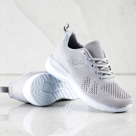 Bona Hellgraue Turnschuhe 2