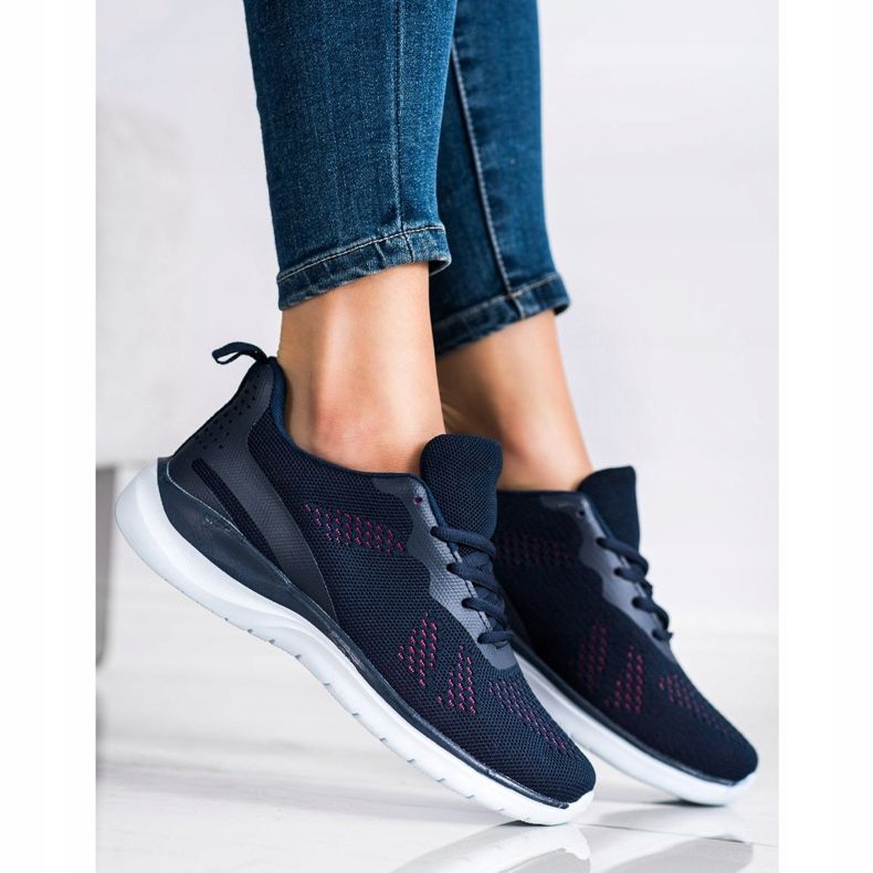 Bona Hellblaue Turnschuhe marineblau 1