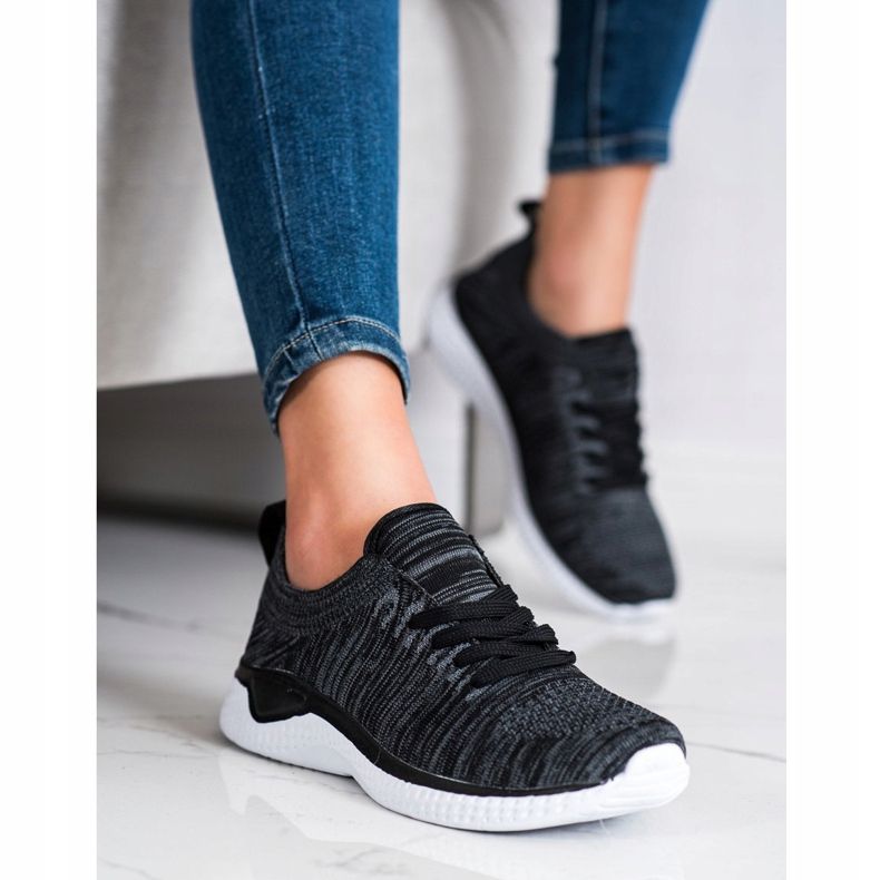 SHELOVET Sportschuhe zum Schnüren schwarz 1