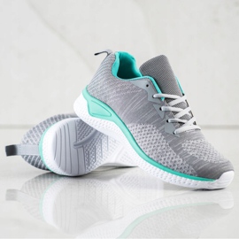 Bona Hellgraue Turnschuhe 2