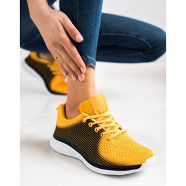 Bona Leichte Sport-Sneaker schwarz gelb 2