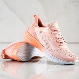 Bona Durchbrochene Sneaker für den Frühling orange rosa 1