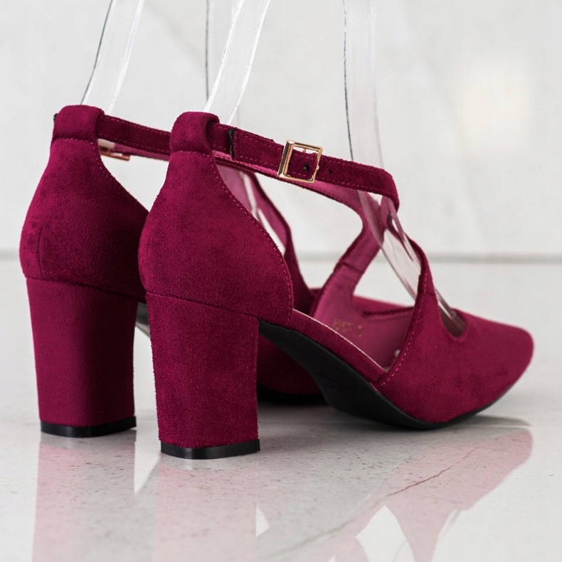 Elegante Sergio Leone Pumps rot mehrfarbig 1